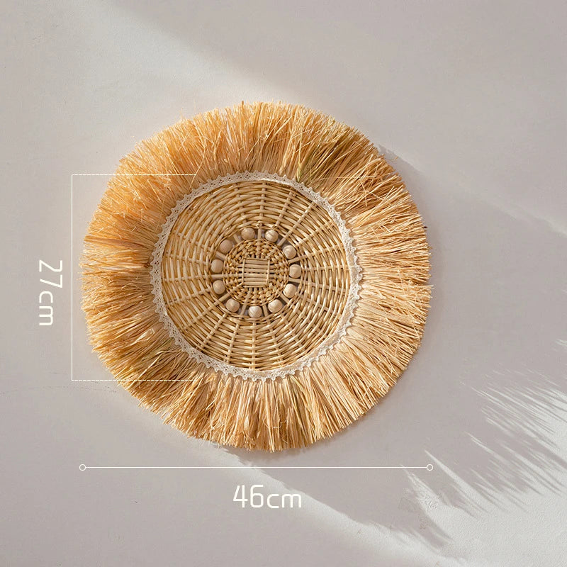 Rustic Style Handmade Straw Wall Décor