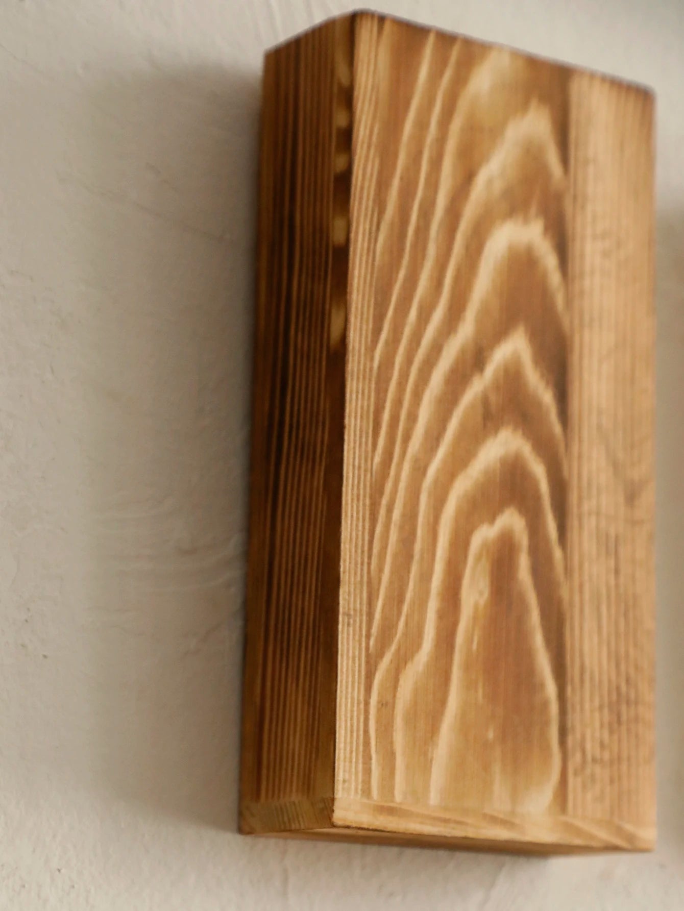 Rustic Wooden Mounted Wall Vases