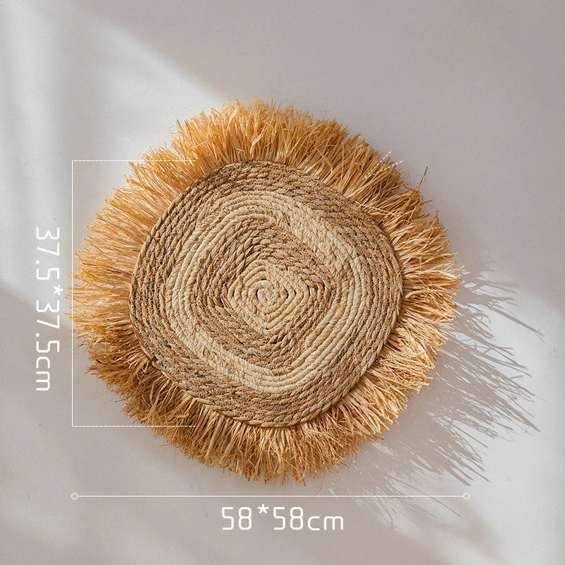 Rustic Style Handmade Straw Wall Décor