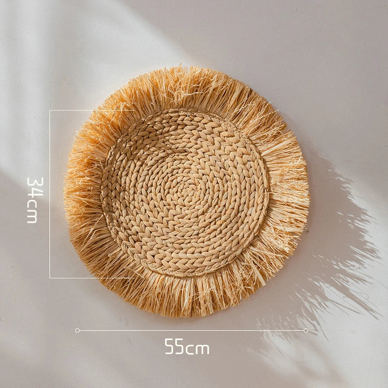 Rustic Style Handmade Straw Wall Décor
